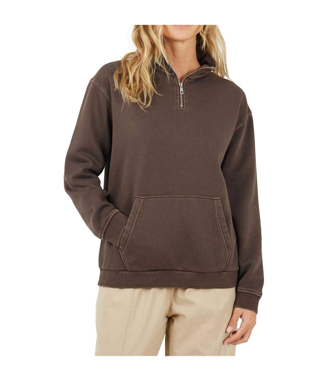 Sweat Femme Marron Brave Soul-2