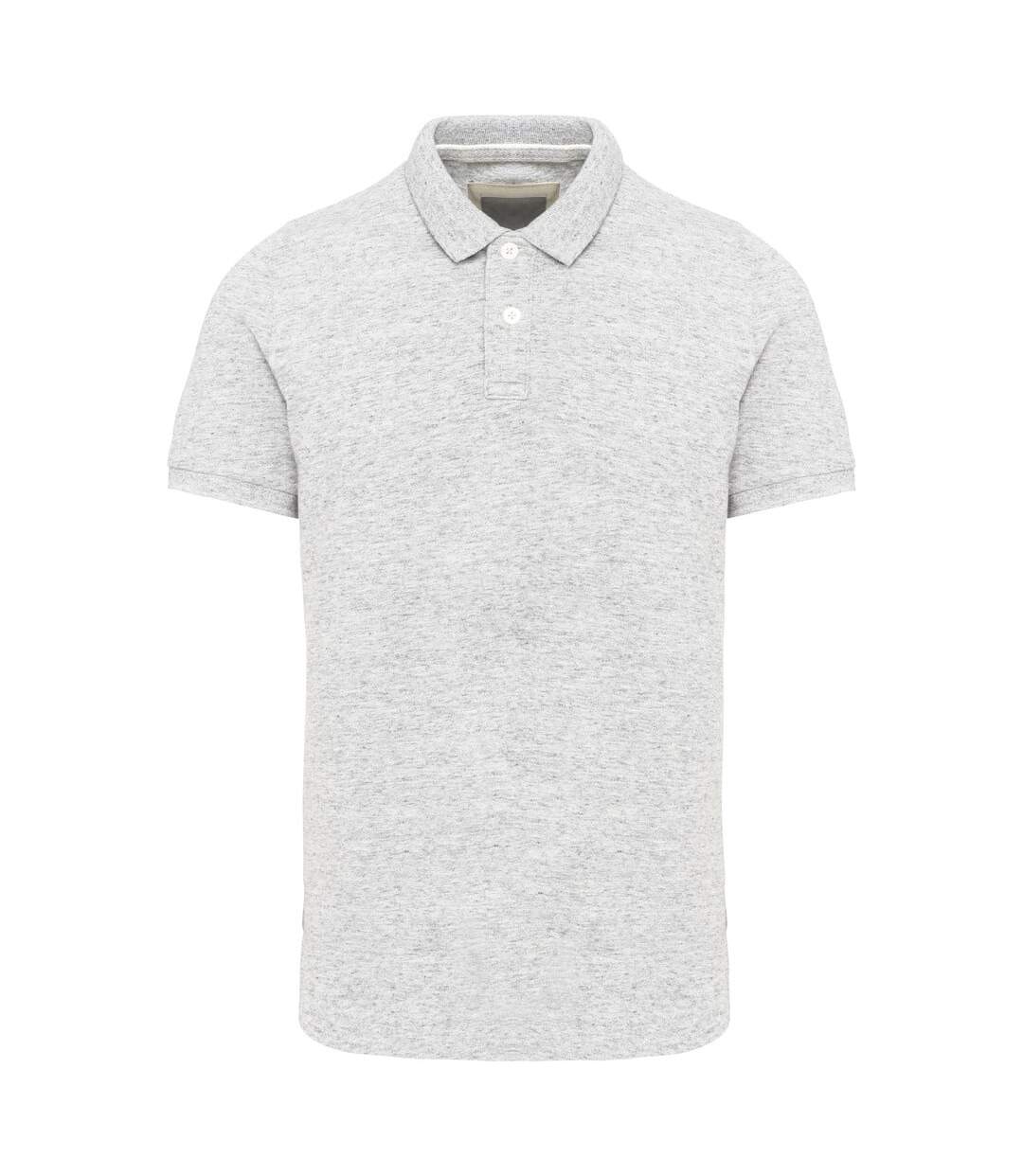 Polo homme cendre chiné Kariban-1