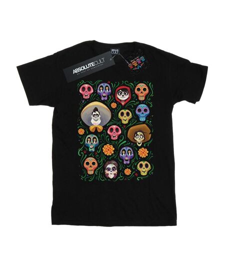 Disney - T-shirt COCO HEADS PATTERN - Femme (Noir) - UTBI16522