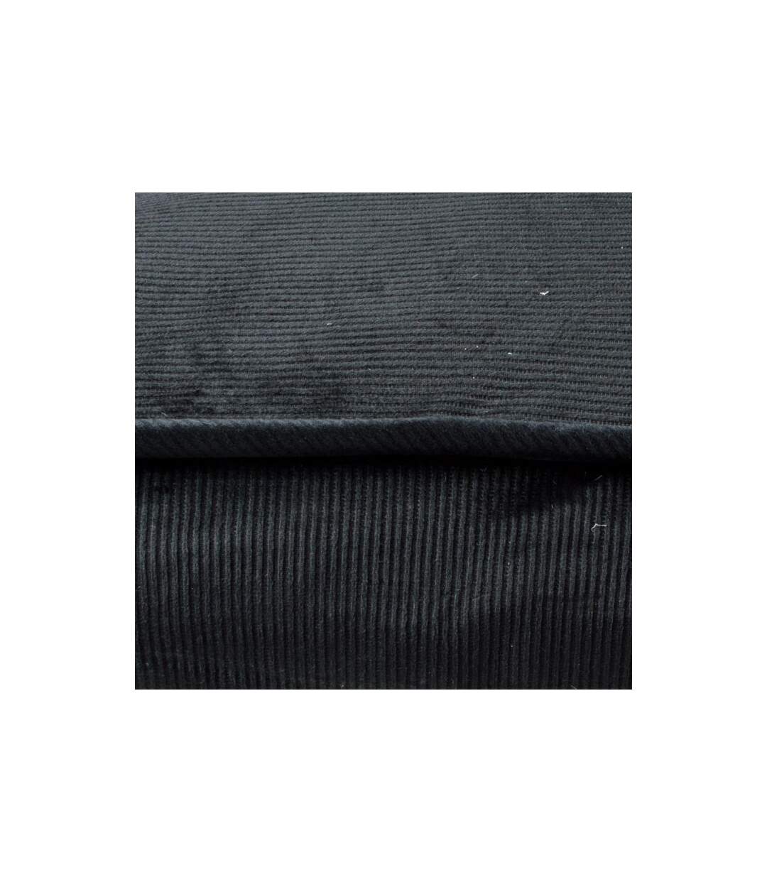 Coussin Rectangle Chien & Chat Velours Crafty 80cm Noir-3