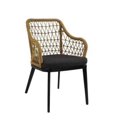 Fauteuil de jardin aluminium et tressage Milan