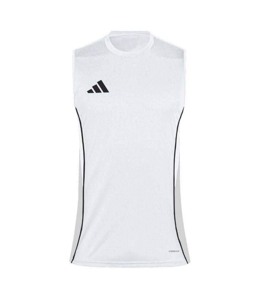 Maillot Sans Manches Tiro Competition Homme Blanc Adidas-2