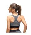 TriDri Womens/Ladies Sculpted Melange Seamless 3D Sports Bra (Black)