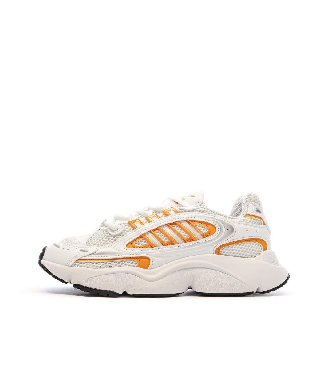 Baskets blanches/oranges femme adidas ozmillen-1