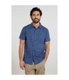 Mountain Warehouse Mens Wave Short-Sleeved Shirt (Navy)