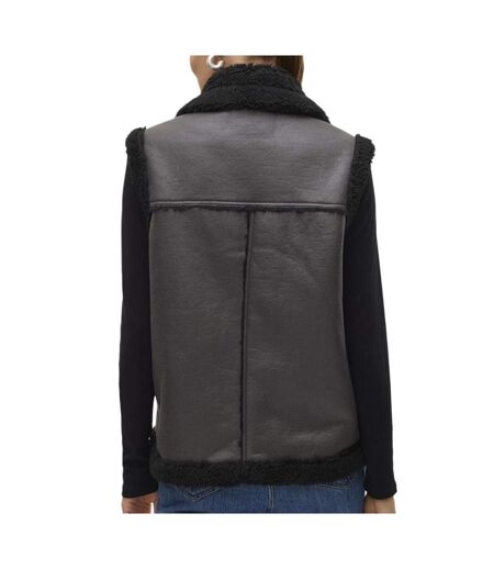 Veste sans manches noire femme vero moda waistcoat