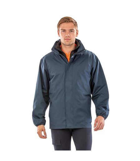 Mens 3 in 1 waterproof jacket navy Result Core