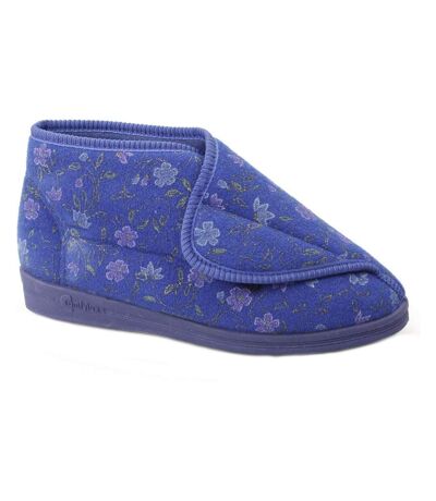 Chaussons andrea femmes bleu Comfylux