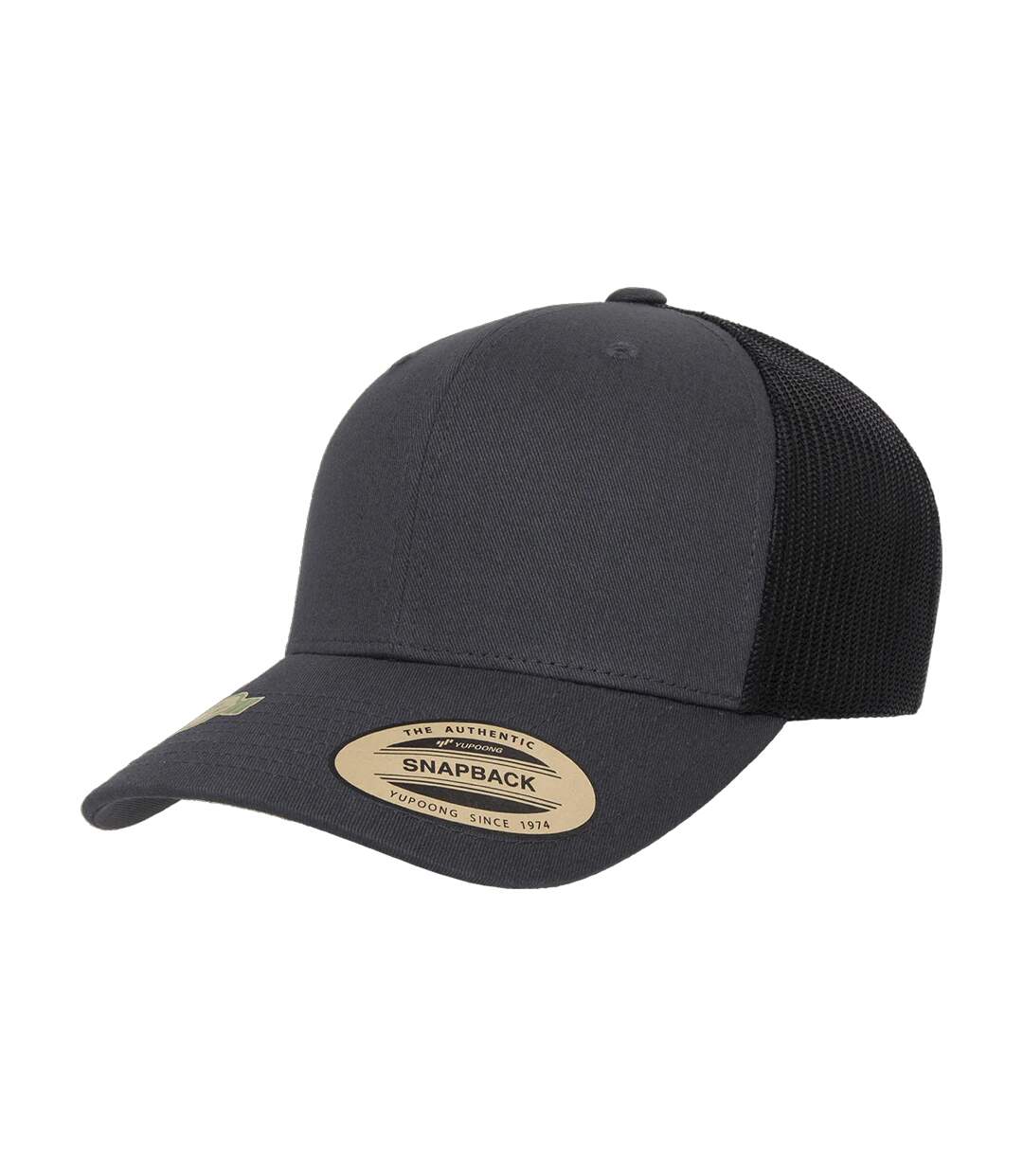 Casquette Trucker Yp Classics Charbon Noir Flexfit-1