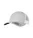 Unisex adult retro two tone trucker cap silver/white Flexfit-1