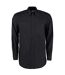 Kustom Kit Mens Corporate Long Sleeve Oxford Shirt (Black)