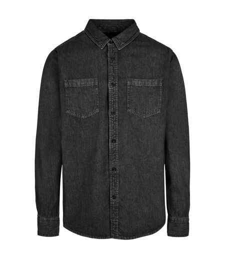 Unisex Adult Denim Shirt Black Washed Build Your Brand