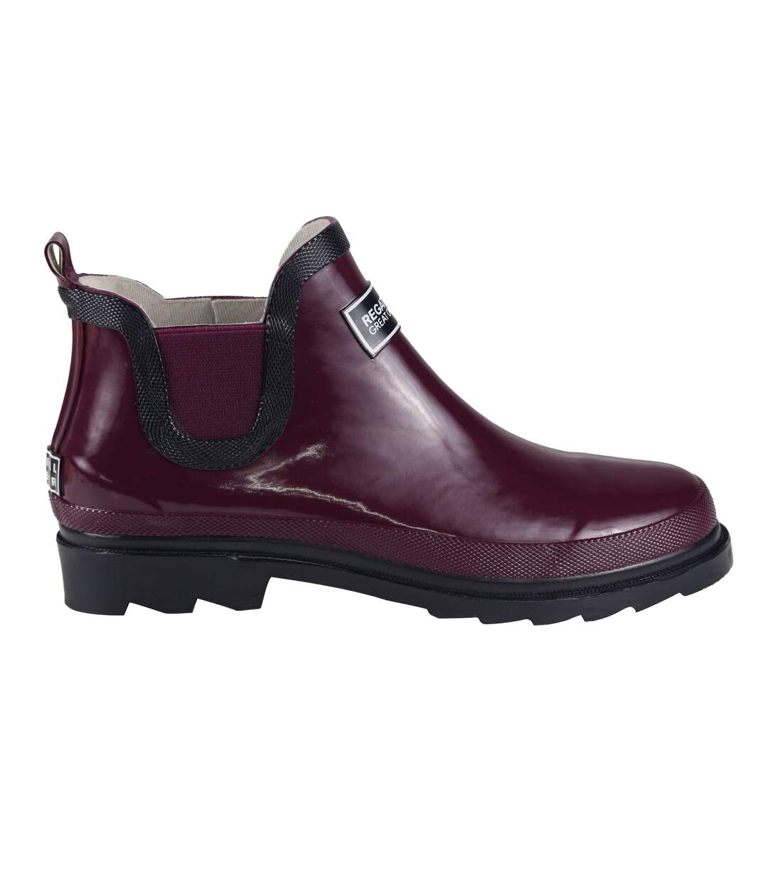 Bottines de pluie harper femme violet foncé/gris anthracite Regatta-2