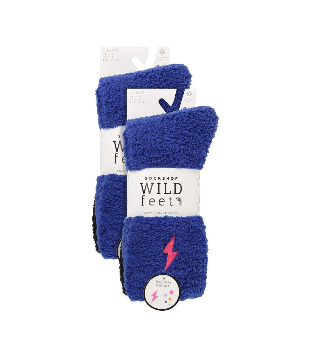 4 Pack Ladies Fleece Thermal Slipper Lounge Bed Socks for Ultimate Comfort-2