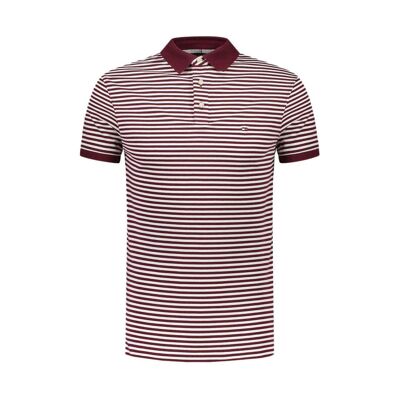 Polo Blanc/Bordeaux Homme Tommy Hilfiger 1985 - L