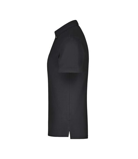 Polo Motif/style Uni Homme Noir Blanc James And Nicholson