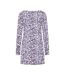Tunique Motif/style Campanules Femme Violet Lazy Jacks-3