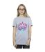 Disney - T-shirt DESCENDANTS PINK CROWN - Femme (Gris chiné) - UTBI20125-2