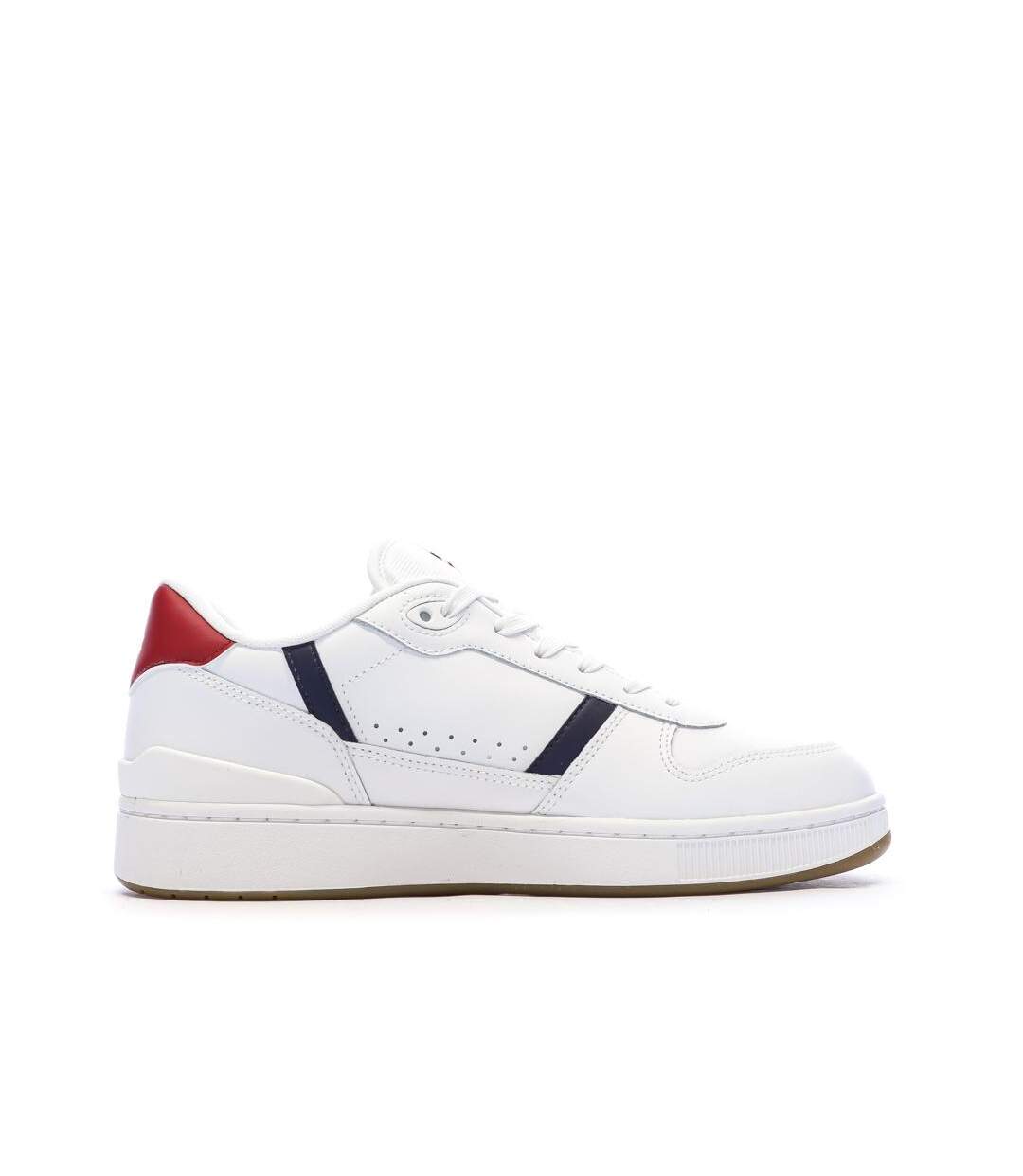 Baskets blanches homme lacoste t-clip set 224 8-2