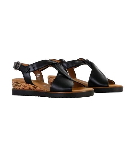 Sandales Compensées Cuir Gabor Cervo