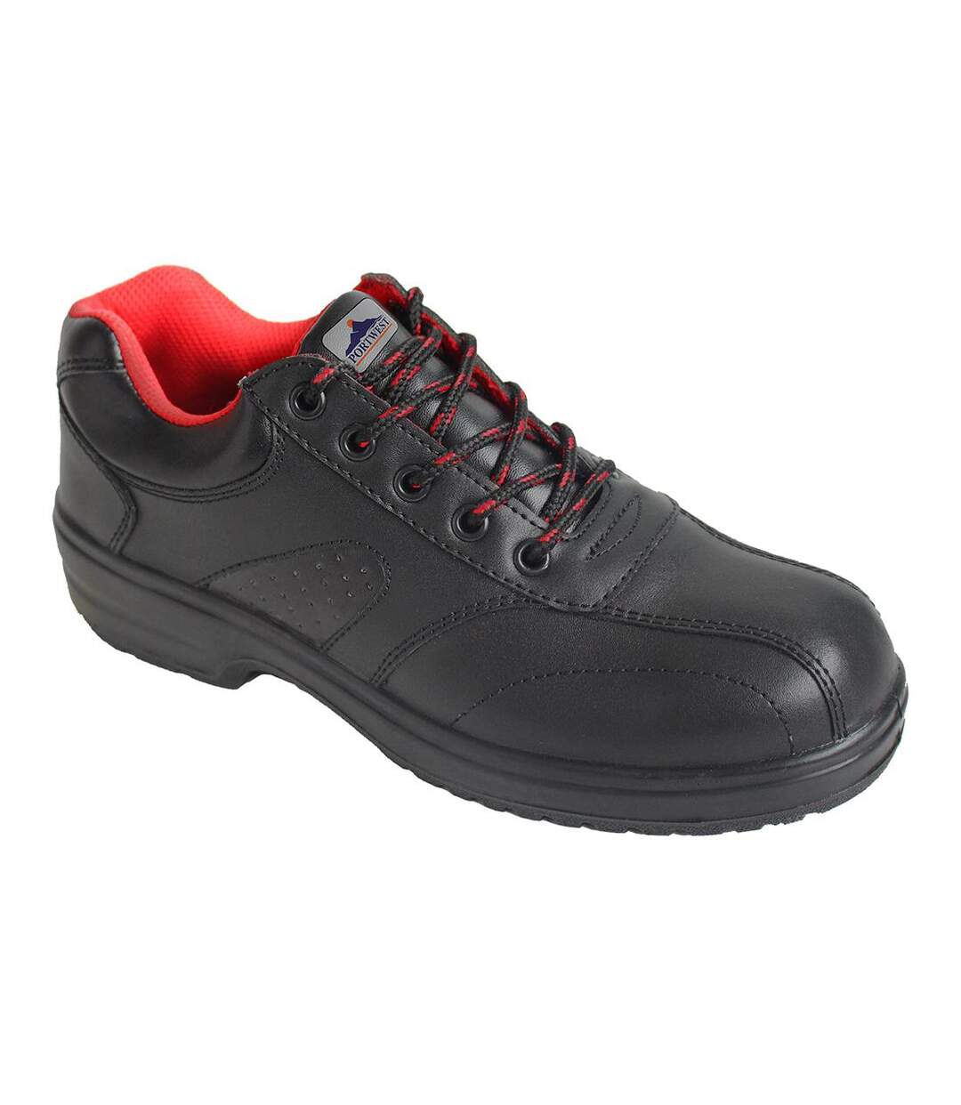 Womens/ladies steelite leather safety shoes black Portwest