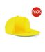 Lot de 2  casquettes rétro adulte jaune Beechfield-1