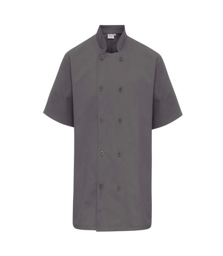 Veste de cuisinier adulte gris acier Premier