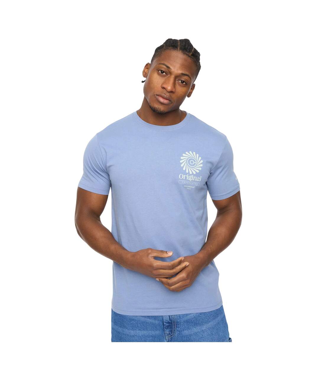 Pack Of 5  Mens Tranplex Cotton T-shirt  Multicoloured Crosshatch-4