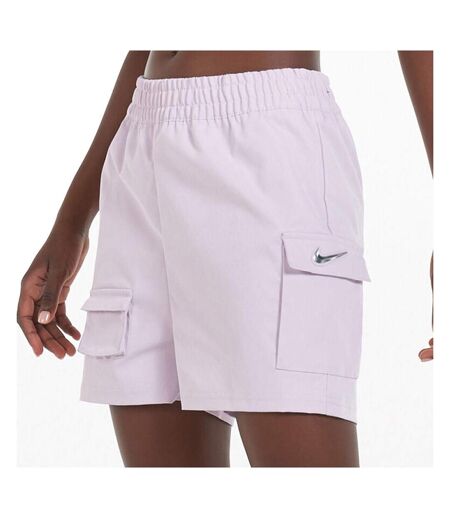 Short Mauve Femme Nike Swsh - L