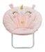 Fauteuil loveuse enfant pliante Licorne - L. 50 x H. 50 cm - Rose