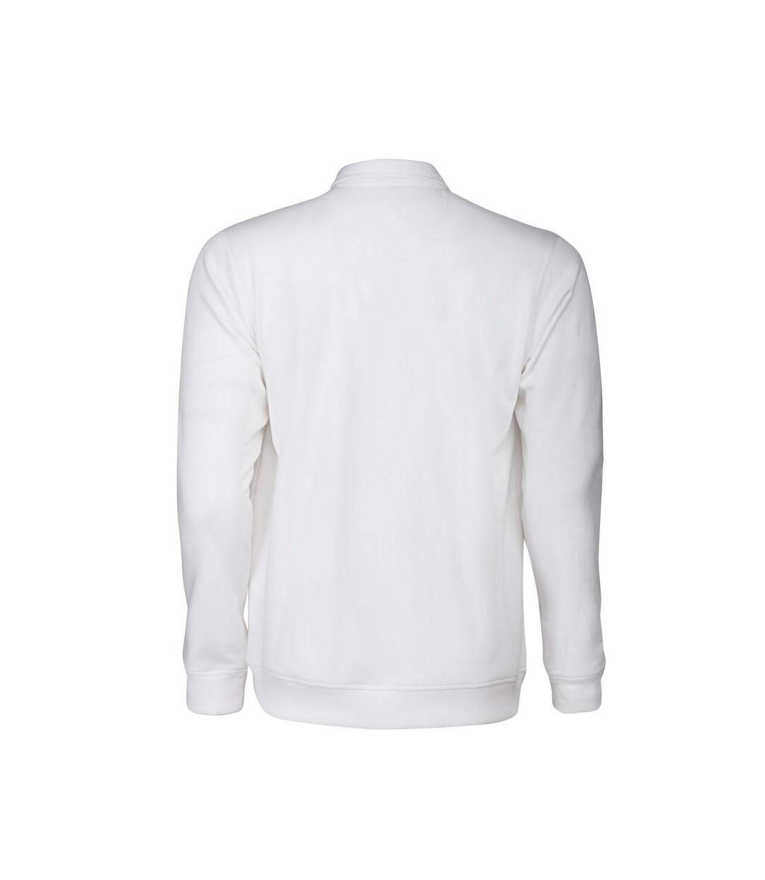 Unisex Adult Homerun Long-sleeved Polo Shirt White Printer-2