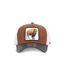 Casquette trucker avec filet souple en coton avec patch Bison Hatfield-2