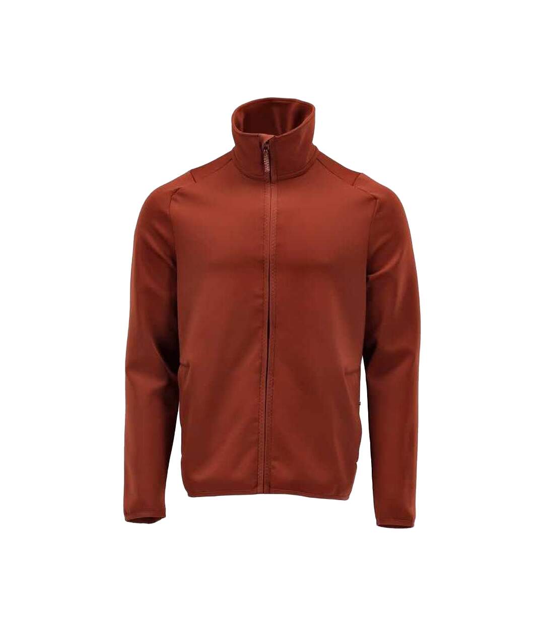 Mens Customised Full Zip Fleece Jacket Autumn Red Mascot-1