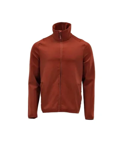 Mens Customised Full Zip Fleece Jacket Autumn Red Mascot