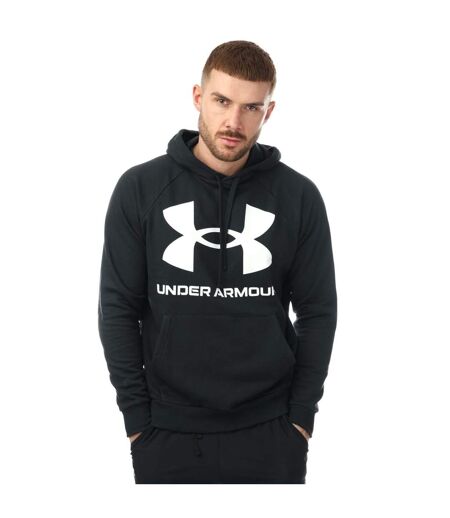 Sweat À Capuche Rival Homme Noir Blanc Under Armour