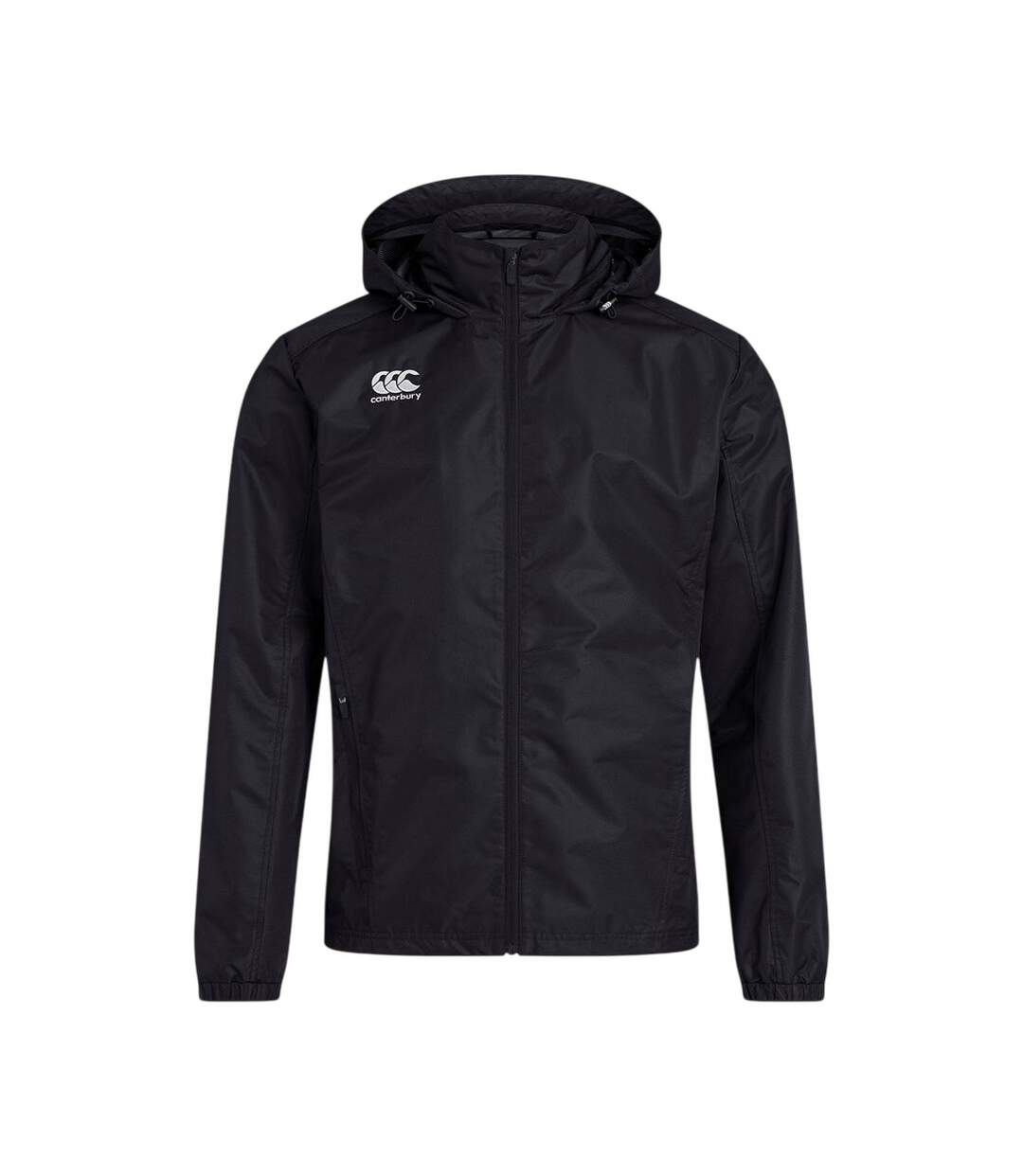 Mens Rain Vaposhield Full Zip Jacket Black Canterbury-2