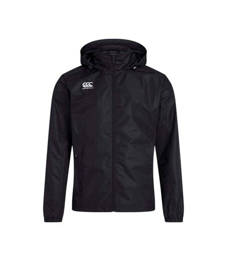 Mens Rain Vaposhield Full Zip Jacket Black Canterbury