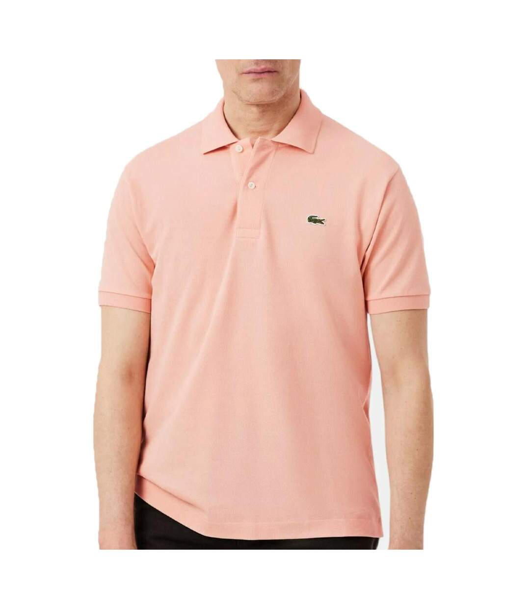 Polo orange homme lacoste  slim fit-1