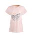 Womens/ladies Adventure Awaits Slub Organic T-shirt Pink Weird Fish-2