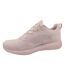 Womens/ladies Bobs Sport Squad Tough Talk Shoes Pink Skechers-2
