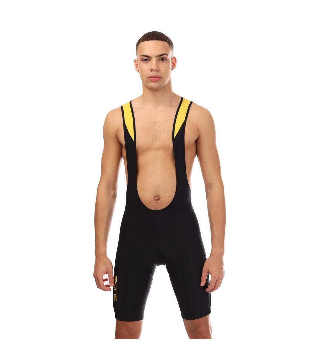 Cuissard De Cyclisme À Bretelles Homme Noir Skins-1
