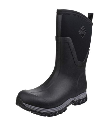 Muck Boots Unisex Arctic Sport Mid Pull On Wellies (Black/Black) - UTFS4288