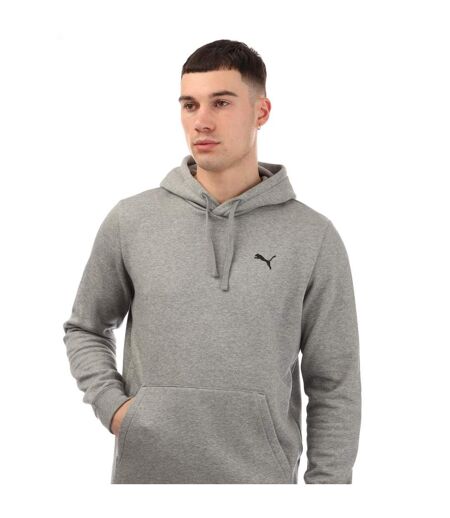Sweat À Capuche Style Petit Logo Homme Gris Puma