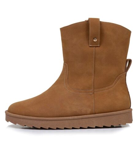 Isotoner Bottines femme haute, confort à mémoire de forme