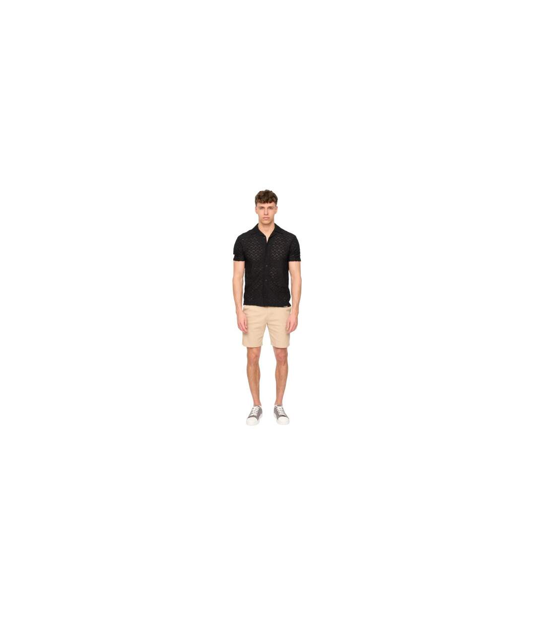 Mens Everett Chino Shorts Stone Duck And Cover-1