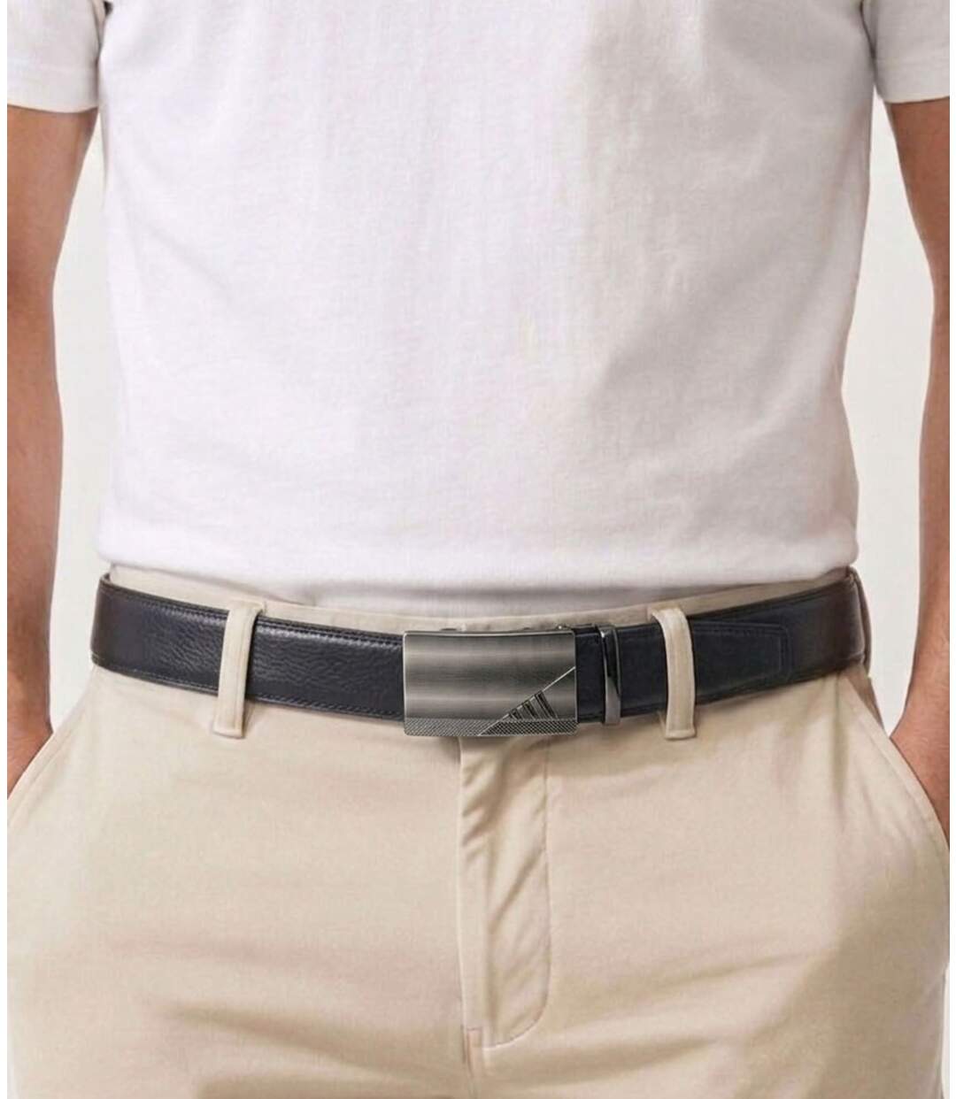 Ceinture homme cuir noir - Boucle automatique - Sophistication et confort-2