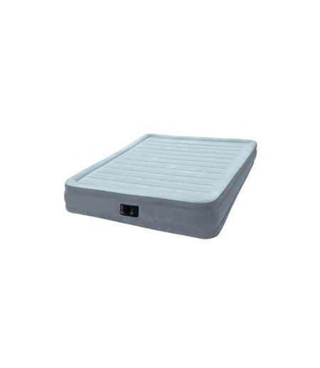 Matelas Gonflable 2 Places Électrique Fibertech 33cm Gris