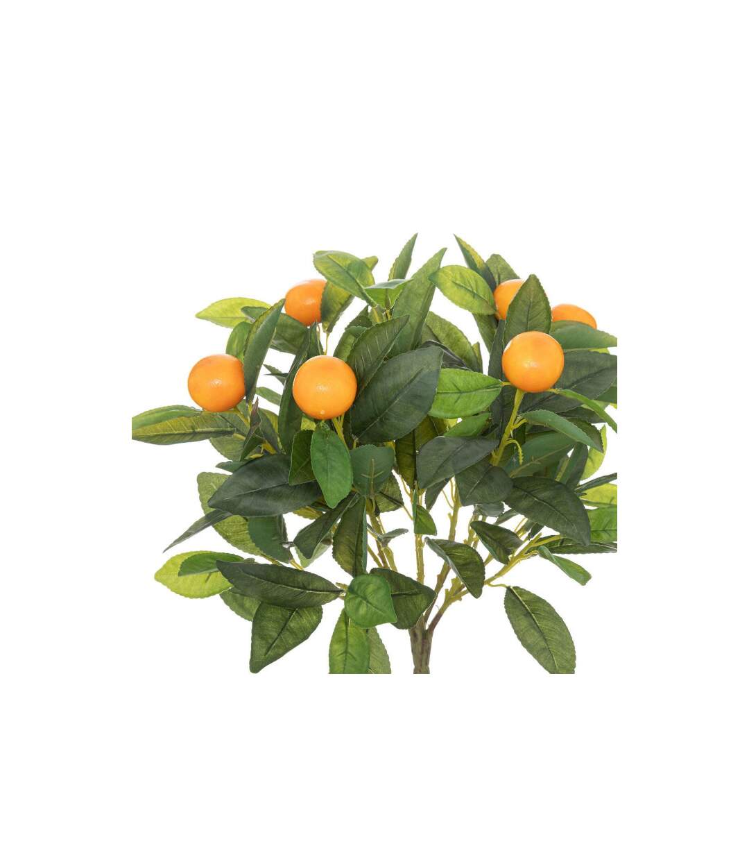 Plante Artificielle en Pot Oranger 62cm Vert & Noir-2