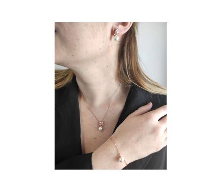 Parures Crystal Chris Pearl, Perle d’imitation, Cristal d'Autriche