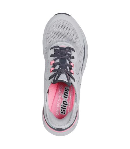 Womens/ladies glide step altus trainers grey/pink Skechers